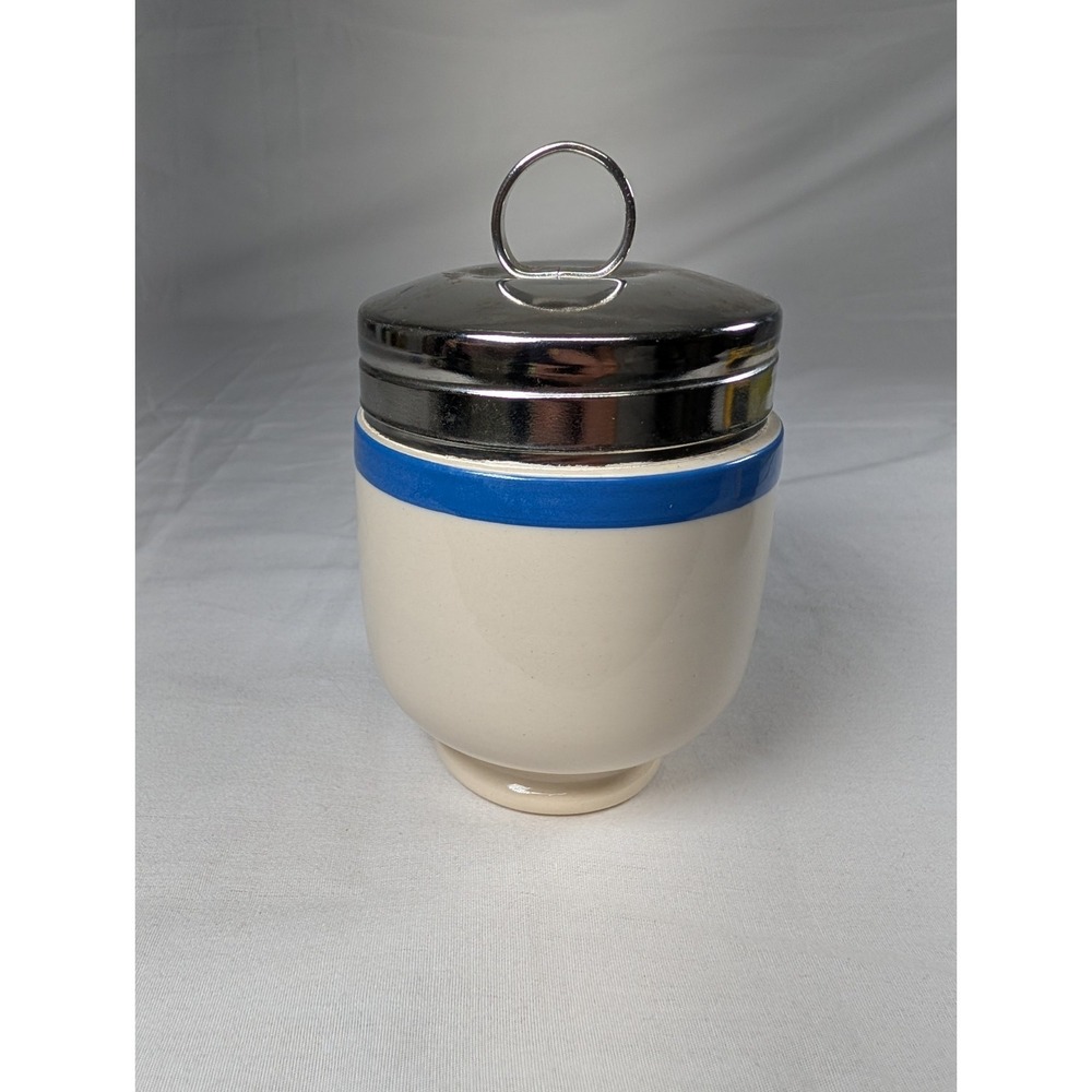 Vintage T.G. Green Church Gresley Blue Stripe Egg Coddler